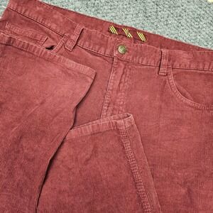 Brooks Brothers Red Fleece Corduroy Pants Burgundy W36 L32 Straight Leg